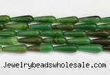 CTR432 15.5 inches 10*30mm teardrop agate beads wholesale