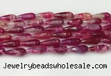 CTR440 15.5 inches 8*20mm faceted teardrop agate beads wholesale