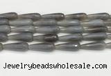 CTR450 15.5 inches 10*30mm faceted teardrop agate beads wholesale