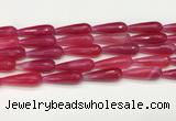 CTR455 15.5 inches 10*30mm faceted teardrop agate beads wholesale