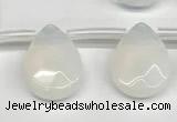 CTR704 Top drilled 12*16mm faceted briolette opalite beads wholesale