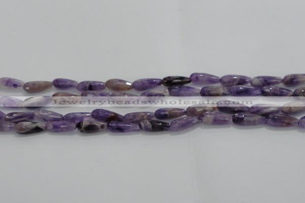 CTR71 15.5 inches 6*16mm faceted teardrop dogtooth amethyst beads