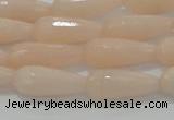 CTR96 15.5 inches 8*20mm faceted teardrop pink aventurine beads