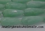 CTR98 15.5 inches 8*20mm faceted teardrop jade gemstone beads