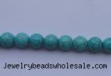 CTU01 15.5 inches 4mm round blue turquoise strand beads Wholesale