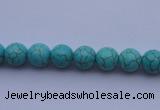 CTU02 15.5 inches 6mm round blue turquoise strand beads Wholesale