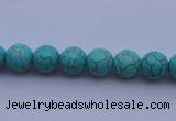 CTU03 15.5 inches 8mm round blue turquoise strand beads Wholesale