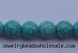 CTU09 15.5 inches 20mm round blue turquoise strand beads Wholesale