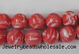 CTU1004 15.5 inches 12mm round synthetic turquoise beads wholesale