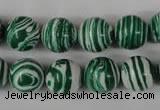 CTU1129 15.5 inches 12mm round synthetic turquoise beads wholesale