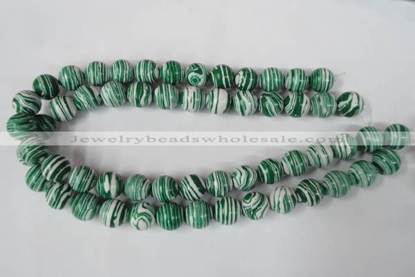 CTU1130 15.5 inches 14mm round synthetic turquoise beads wholesale