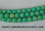 CTU1161 15.5 inches 6mm round synthetic turquoise beads wholesale