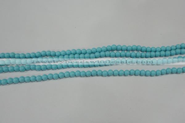 CTU1211 15.5 inches 6mm round synthetic turquoise beads