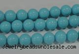 CTU1213 15.5 inches 10mm round synthetic turquoise beads