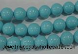 CTU1214 15.5 inches 12mm round synthetic turquoise beads