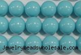 CTU1215 15.5 inches 14mm round synthetic turquoise beads