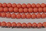 CTU1312 15.5 inches 6mm round synthetic turquoise beads