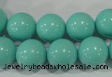 CTU1387 15.5 inches 16mm round synthetic turquoise beads