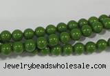 CTU1392 15.5 inches 6mm round synthetic turquoise beads