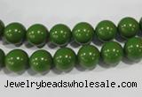 CTU1393 15.5 inches 8mm round synthetic turquoise beads