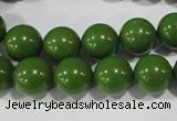 CTU1396 15.5 inches 14mm round synthetic turquoise beads