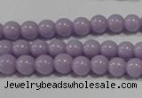 CTU1401 15.5 inches 4mm round synthetic turquoise beads