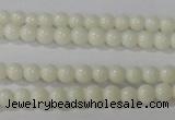 CTU1429 15.5 inches 2mm round synthetic turquoise beads