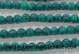 CTU1672 15.5 inches 6mm round synthetic turquoise beads