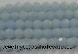 CTU1741 15.5 inches 4mm faceted round synthetic turquoise beads