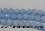 CTU1742 15.5 inches 6mm faceted round synthetic turquoise beads