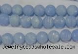 CTU1743 15.5 inches 8mm faceted round synthetic turquoise beads