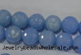 CTU1744 15.5 inches 10mm faceted round synthetic turquoise beads