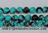 CTU1803 15.5 inches 8mm round synthetic turquoise beads