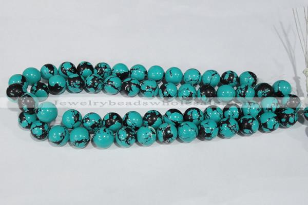 CTU1806 15.5 inches 14mm round synthetic turquoise beads