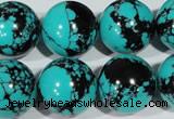 CTU1809 15.5 inches 20mm round synthetic turquoise beads