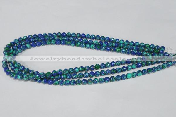 CTU1812 15.5 inches 6mm round synthetic turquoise beads