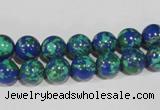 CTU1813 15.5 inches 8mm round synthetic turquoise beads