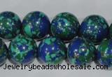 CTU1817 15.5 inches 16mm round synthetic turquoise beads