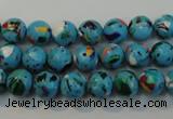 CTU2002 15.5 inches 8mm round synthetic turquoise beads