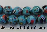 CTU2003 15.5 inches 10mm round synthetic turquoise beads