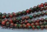 CTU213 16 inches 4mm round imitation turquoise beads wholesale