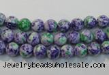 CTU2151 15.5 inches 6mm round synthetic turquoise beads