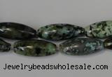 CTU2468 15.5 inches 8*20mm rice African turquoise beads wholesale