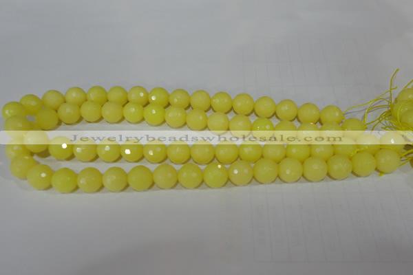 CTU2527 15.5 inches 12mm faceted round synthetic turquoise beads