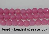 CTU2556 15.5 inches 6mm faceted round synthetic turquoise beads