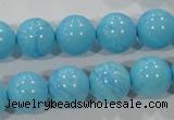 CTU2583 15.5 inches 10mm round synthetic turquoise beads