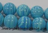 CTU2585 15.5 inches 14mm round synthetic turquoise beads