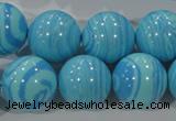 CTU2586 15.5 inches 16mm round synthetic turquoise beads