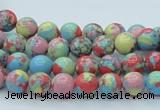 CTU259 16 inches 8mm round imitation turquoise beads wholesale