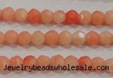 CTU2640 15.5 inches 3mm faceted round synthetic turquoise beads